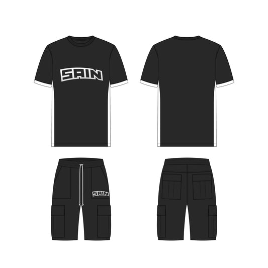 SAIN WOVEN SHORT SET (WHITE)